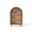 Walnut, variant on Hommoo 3-Tier Shelves Arched Bookcase Storage Cabinet,Wooden Modern 37.4"H Arched Top Bookshelf for Living Room, Bedroom, Entryway, Walnut