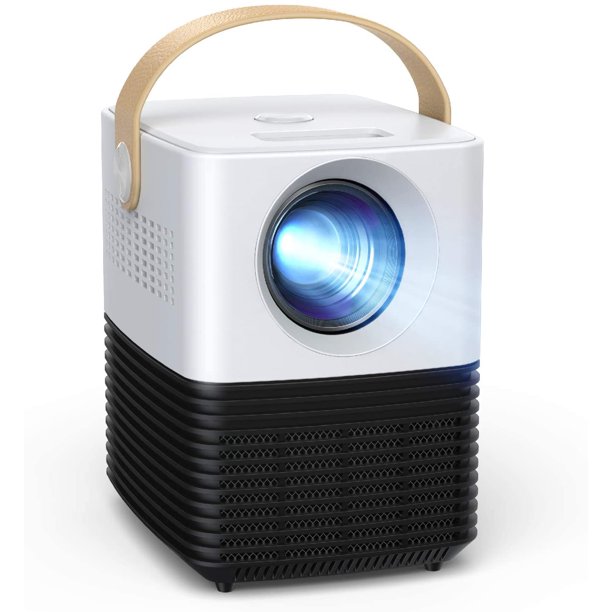 APEMAN Mini LC450 Projector, 1080P LCD Display and 120'' Large Screen Portable Video Projector