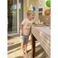 thumbnail image 6 of BemeyourBBs 2Pcs Toddler Baby Boy Birthday Outfits 1 2 3 4 Years Old Birthday Summer Clothes Party Animal Short Sleeve Letter Print T-Shirt Shorts Set, 6 of 9