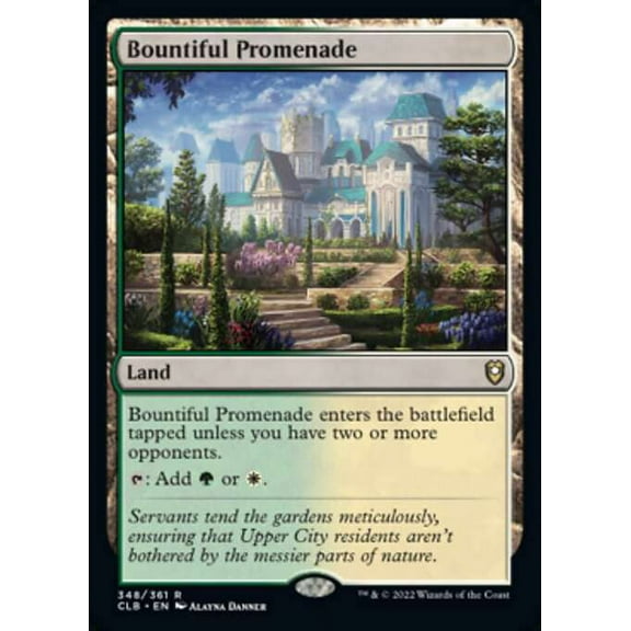 MtG Commander Legends: Battle for Baldur's Gate Bountiful Promenade (FOIL) #348