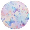 thumbnail image 3 of Ryvnso Butterfly Round Plate Mats Dining Table Placemat Set of 4 for Holiday Decoration, 3 of 7