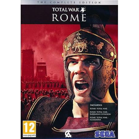 Rome Total War Complete Edition (3 PC Games) includes the original Total War, Barbarian Invasion and