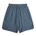 thumbnail image 6 of Diufon Cotton Line Mens Shorts Elastic Waist Drawstring Lounge Shorts Solid Color Sweatshorts, 6 of 6
