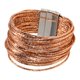 thumbnail image 4 of Pulsera de mujer tipo brazalete premium, accesorios para atuendos, fácil de usar, regalo, brazalete versátil con cierre, elegante Champán, 4 of 8