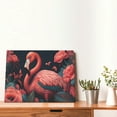 thumbnail image 4 of Logiee Colorful Floral Flamingo Print Canvas Wall Art,Canvas Picture Prints with Frame, Wall Art Decorative,Canvas Decorative,Suitable for Living Room Bedroom Office Room 30x40, 4 of 6