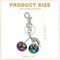 thumbnail image 2 of Uxcell Cherry Keychain for Women Bag Purse Charm Cute Cherry Accessories with Key Ring and Clip Colorful-Silver, 2 of 7