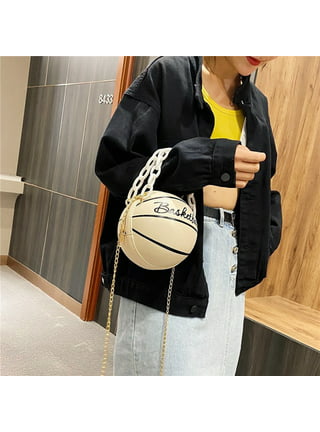  Women Basketball Shaped Cross Body Messenger Bag Purse Tote  Mini Shoulder PU Leather Round Handbag for Girls（Pink） : Clothing, Shoes &  Jewelry