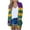 Multicolor, variant on Cavosen Mardi Gras Cardigans for Women Open Front Sweater with Pocket Duster Striped Print Holiday Cardigan Long Sleeve Lightweight Festival Sweaters Summer Vacation Outwear L