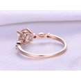 thumbnail image 4 of HeartsAndYou 1ct Natural Peach Morganite & Diamond Ring Accent 100% REAL 14k SOLID Rose Gold, 4 of 9