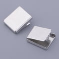 thumbnail image 4 of 20pcs Metal Belt Buckle End Tip For Cotton Webbing Tag Bag Key Chains, 4 of 9