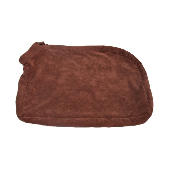 freestylehome Cloth Soft And Tough Puppy Bath Towel Pamper Little Pooch With Gentle Care Zipper Dog Bathrobe Towel coffee S