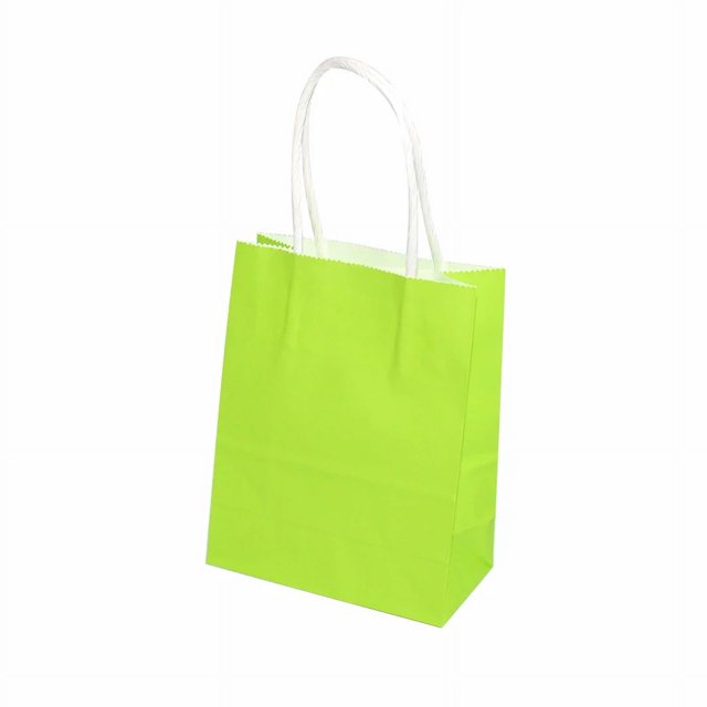 10/20/30/50 piezas Mini bolsa de papel Kraft pequeña con asas Bolsa de regalo para festivales Bolsas de compra de dulces de alta calidad