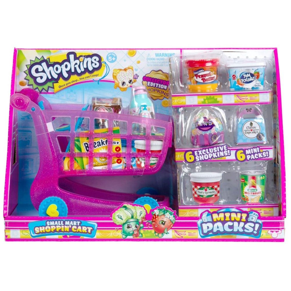 Shopkins Season 10 Mini Packs! Shoppin' Cart Playset