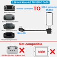 thumbnail image 2 of Cable de mando a distancia Hanatora Micro USB-C de 9,3 cm, 2 of 7