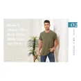 thumbnail image 5 of Playera Henley Casual Para Hombre Manga Corta Con Bolsillos, 5 of 5