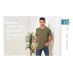thumbnail image 5 of Playera Henley Casual Para Hombre Manga Corta Con Bolsillos, 5 of 5