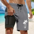 thumbnail image 2 of Kcolen Swim Trunks Men 5 Inch Drawstring Beach Board Shorts Loose Rash Guard Shorts for Men Mens Swim Trunks Beach Summer Comfy Swimming Shorts for Men, 2 of 4