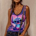thumbnail image 3 of Camiseta sin mangas corta de Disney Lilo & Stitch para mujer, camiseta sin mangas de corte entallado de verano, top de tirantes para mujer, ropa de calle para discoteca Y2K, 3 of 5