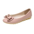thumbnail image 1 of Womens Fashion Casual Round Toe Butterfly-Knot Shallow Slip On Flat Work Shoes, 1 of 8