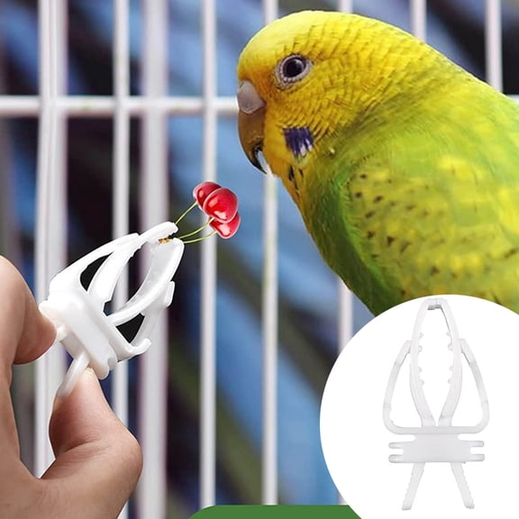 Bird Fruit and Vegetable Holder Feeder Clip Cage Accessory for Parrots and Small