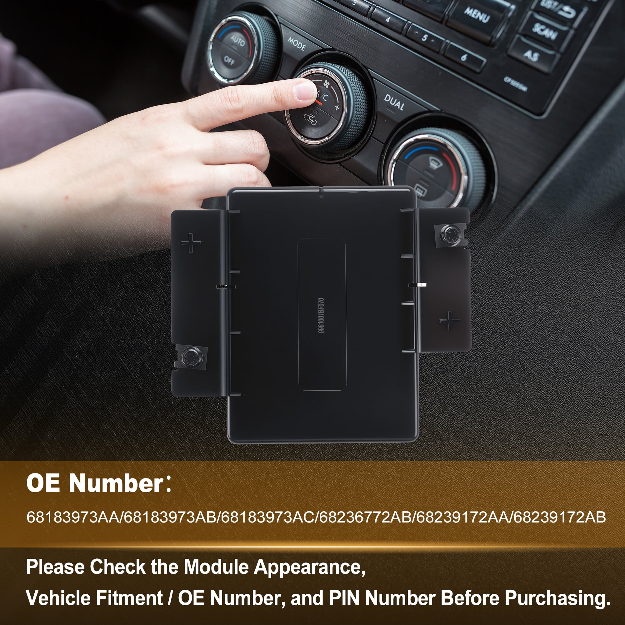 Unique Bargains AC Heater Climate Control Module for Dodge for Ram 1500 2014-2018