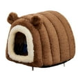 thumbnail image 3 of Small Pet Cave Nest Hut Warm Fleece Lined for Hedgehog Chinchilla Guinea Pig Winter Shelter, 3 of 9