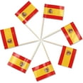 thumbnail image 1 of 1Pcs Spain Toothpick Flags,Spain Decoration,Spanish Themed Party Decorations,Mini Cupcake Picks Food Cocktail Accessories Theme Cakes Cupcake Pick Sticks, 3.5x6.5, 1 of 5