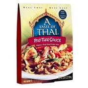 A Taste of Thai Pad Thai Sauce - 3.25oz Pack of 6 Ready-to-Use Mix | Flavored with Classic Thai Spices | Use for Noodles Marinade Dips Salad Dressing Stir-fry & More | Non-GMO | Gluten-free