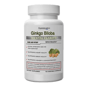 Superior Labs Ginkgo Biloba 1200mg Supports Brain and Heart Health, Added Black Pepper for Optimal Absorption, 120 Vegetable Capsules
