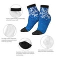 thumbnail image 5 of Naloa Blue Christmas With Snowflakes Ankle Socks for Women Non Slip Socks No Show Socks Classic Low Cut Casual Socks Casual Socks, 5 of 7