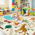 thumbnail image 4 of CAROMIO Washable Educational Game 5' x 7' Area Rug for Living Room Playroom Indoor Beige Carpet, 4 of 6