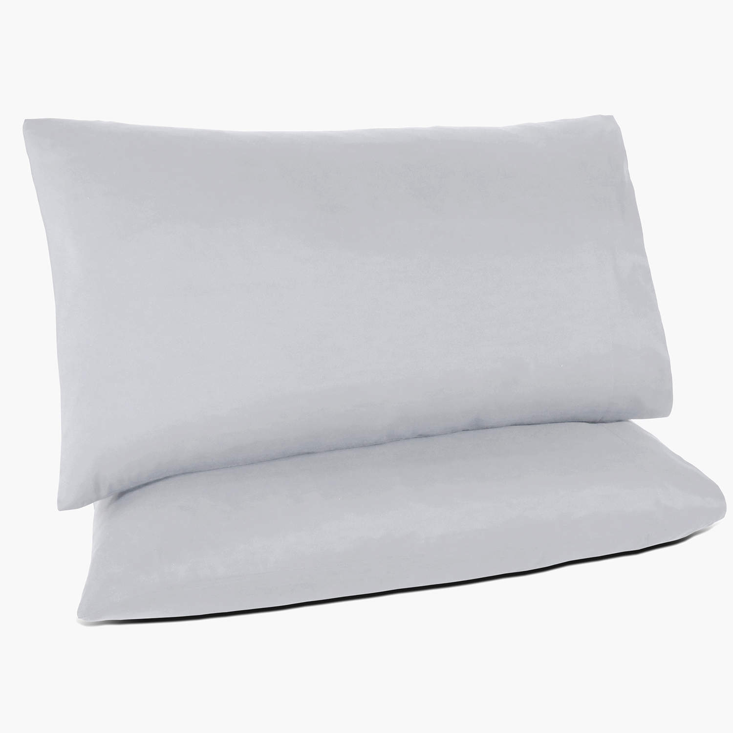 Karin Maki Light Grey Queen Pillow Cases Pack of 2 Brushed Microfiber