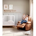 thumbnail image 2 of Oversized Wide Power Recliner Chair - 360° Rocker Swivel Recliner with Heat and Massage, PU Leather Large Recliner for Adults, Comfortable Lazy Boy with 1.5X Sponge Filling for Living Room, 2 of 8
