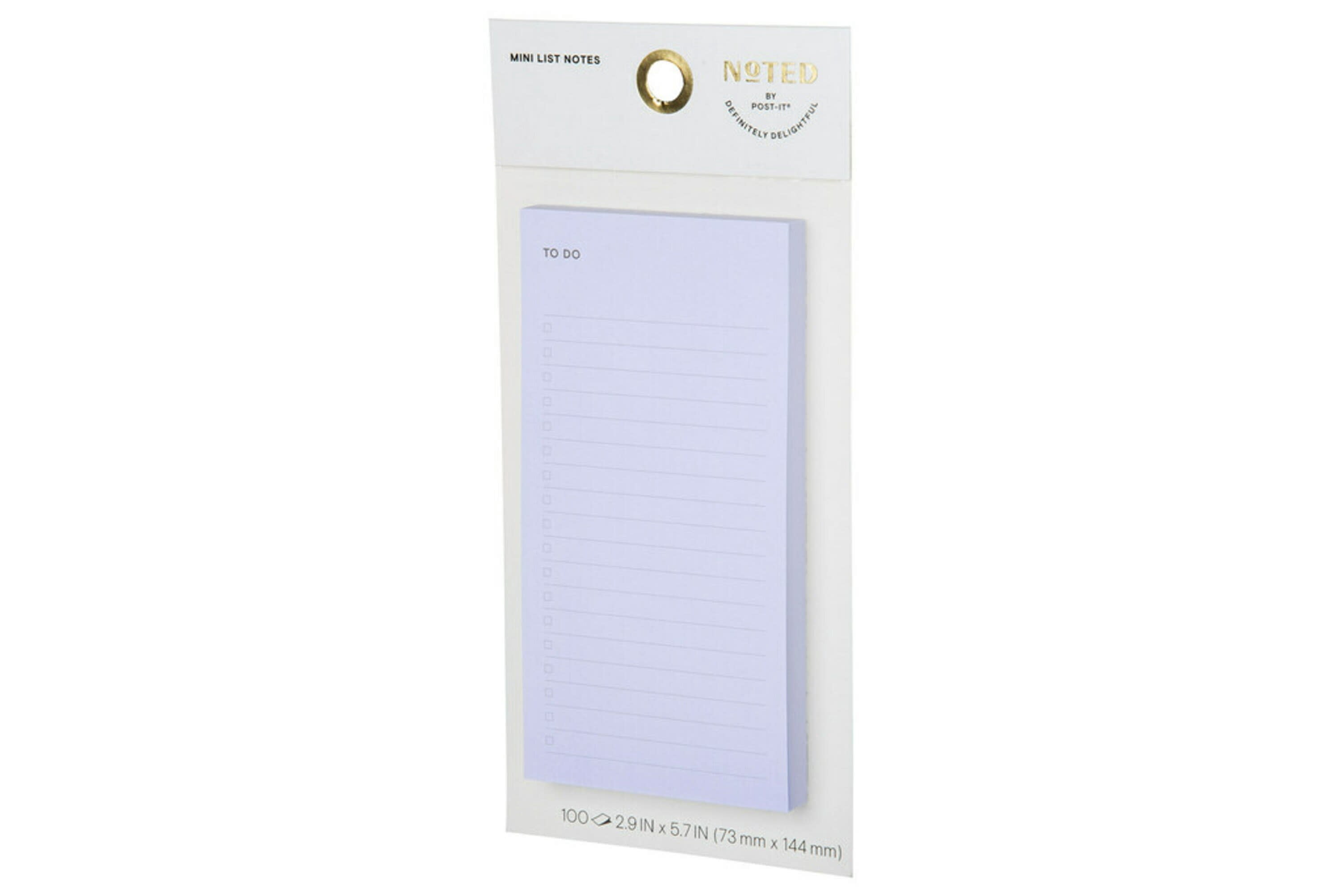 Noted by Post-it®, Blue Lined List Notes, 2.9 in. x 5.7 in.