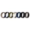 thumbnail image 1 of Juego de anillos de boda de silicona - Metal-Camo de ROQ para hombre - Anillo de 7 x 12 mm, 1 of 1