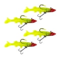 thumbnail image 1 of S SERENABLE 4Pcs Soft Lead Fishing Lures Sinking Swimbaits T Tail Casting Lures 8cm 136, 1 of 9