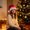 C, variant on Christmas LED Light Up Hat with Numbers & Letter Lights, Glowing Santa Hat with Colorful Built-in Bulbs, Reusable Battery-Powered Costume Accessory for Holiday Party Parade Performance