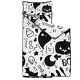 thumbnail image 2 of Black and White Halloween Doodle Pattern Toddler Nap Mats for Kids Preschool,51"x22" Sleeping Mat Bag or Kids,Toddler Sleeping Bag,Toddler Nap Mat or Daycare, 2 of 6