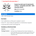 thumbnail image 2 of Control Arm Ball Joint Tie Rod End Kit 12 Piece - Compatible with 2004 - 2005 Chevy Classic, 2 of 2