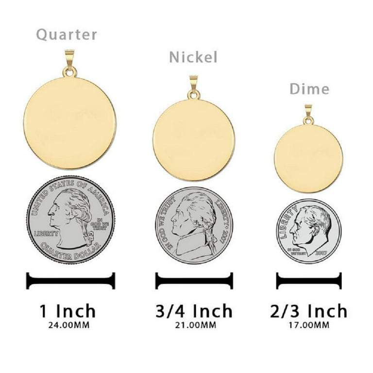 Saint Sylvester Religious Medal 1 Inch Size of a Quarter Solid