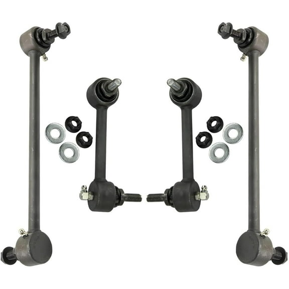 Detroit Axle - 4 Sway Bars for AWD 2014-2017 Jeep Cherokee 2015 2016 Front & Rear Sway Bars Links Replacement