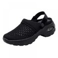 thumbnail image 2 of Sandales pour Femmes Demi-Serrage Surface en Filet Respirant Léger Coussin d'Air Chaussures Décontractées, 2 of 7