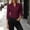 Wine, variant on IUYRTFE Women Lapel Collar Long Sleeve Button Down Shirt Slim Fit Solid Color Casual Blouse for Office Daily Wear
