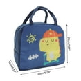 thumbnail image 5 of Unique Bargains 1 Pc Portable Cartoon Thermal Bag for Work 9.06"x5.51"x7.87" Navy, 5 of 5