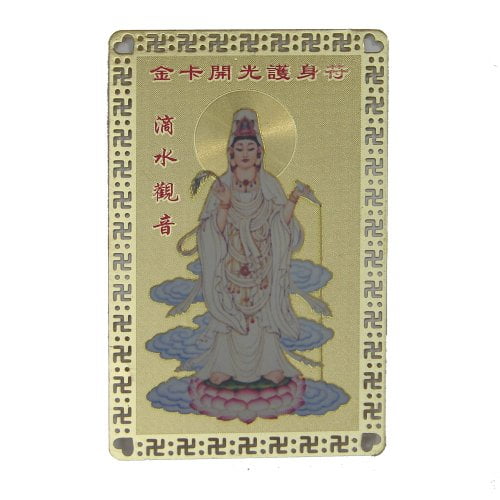 Feng Shui Import LLC 4069 GuanYin Bodhisattva Talisman Carte