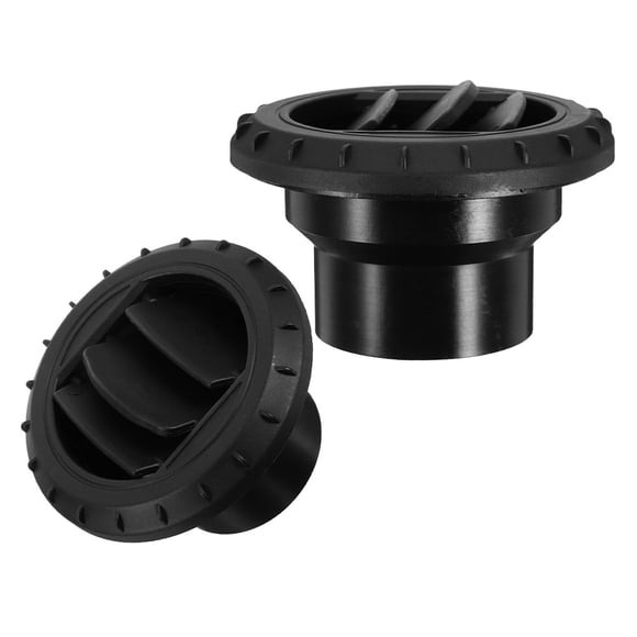 LEEYNEER 2 Pcs Vent Extender for Car Air Conditioner with Deflector Ventless Dryer Kit Black Outlet