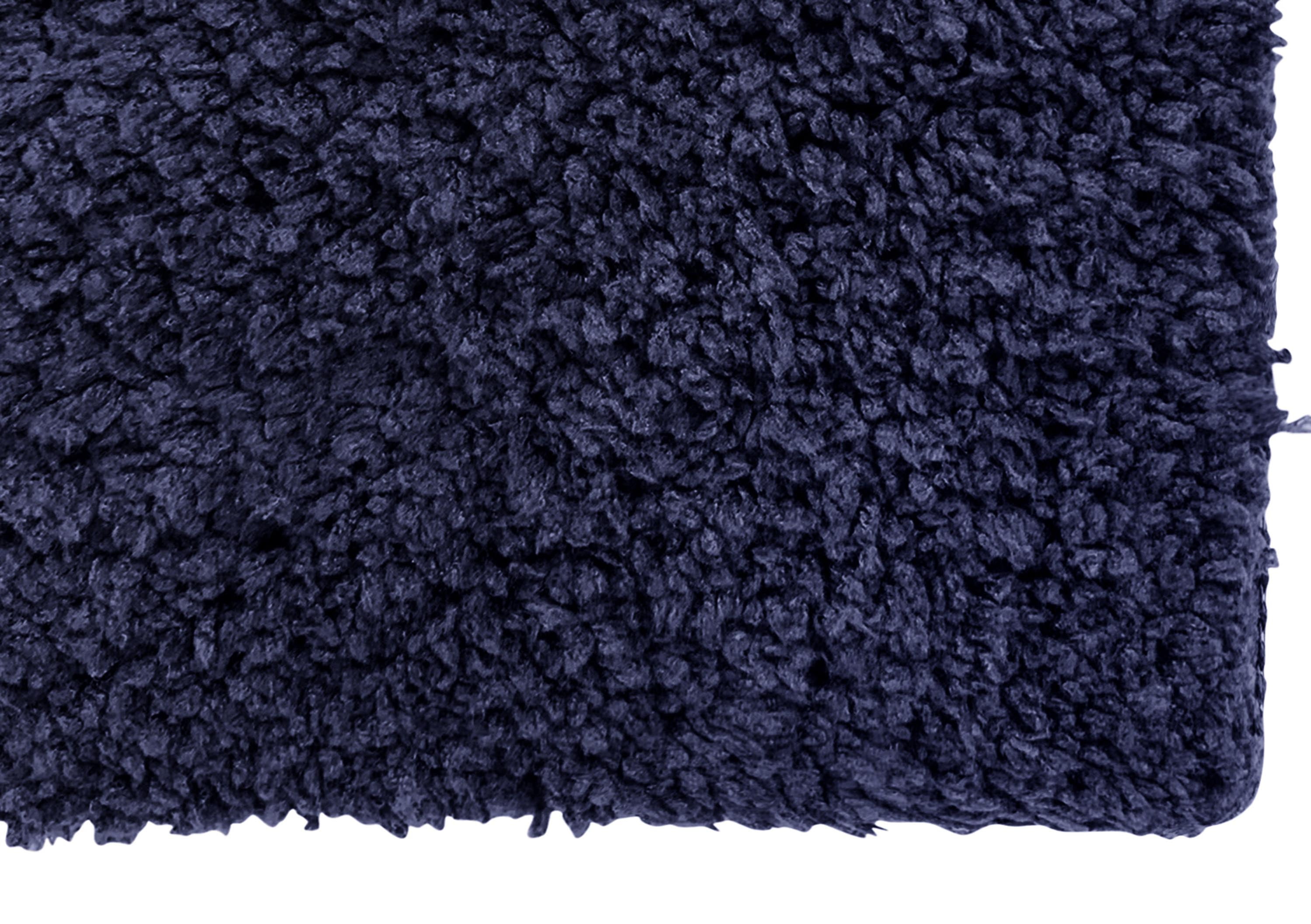 Better Trends 5 Piece Bathroom Rug Set 100% Polyester Bath Rug, Water Absorbent Non-Slip Bath Mat Machine Washable Micro Plush Collection - Navy