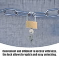 MANLINGDA 3pcs Garage Locks Keyed Padlock Fence Locks Copper Padlock