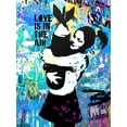 thumbnail image 4 of Stephen Chambers 12x14 Black Modern Wood Framed Wall Art Titled - Love Is In The Air, 4 of 6