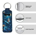 thumbnail image 6 of Yuyamidu Blue Butterfly Chapstick Holder Keychain Flower Chapstick Sleeve Keychain Elastic Lipstick Holder Lip Balm Pouch Fashion Keychain Holder for Womens, 6 of 6